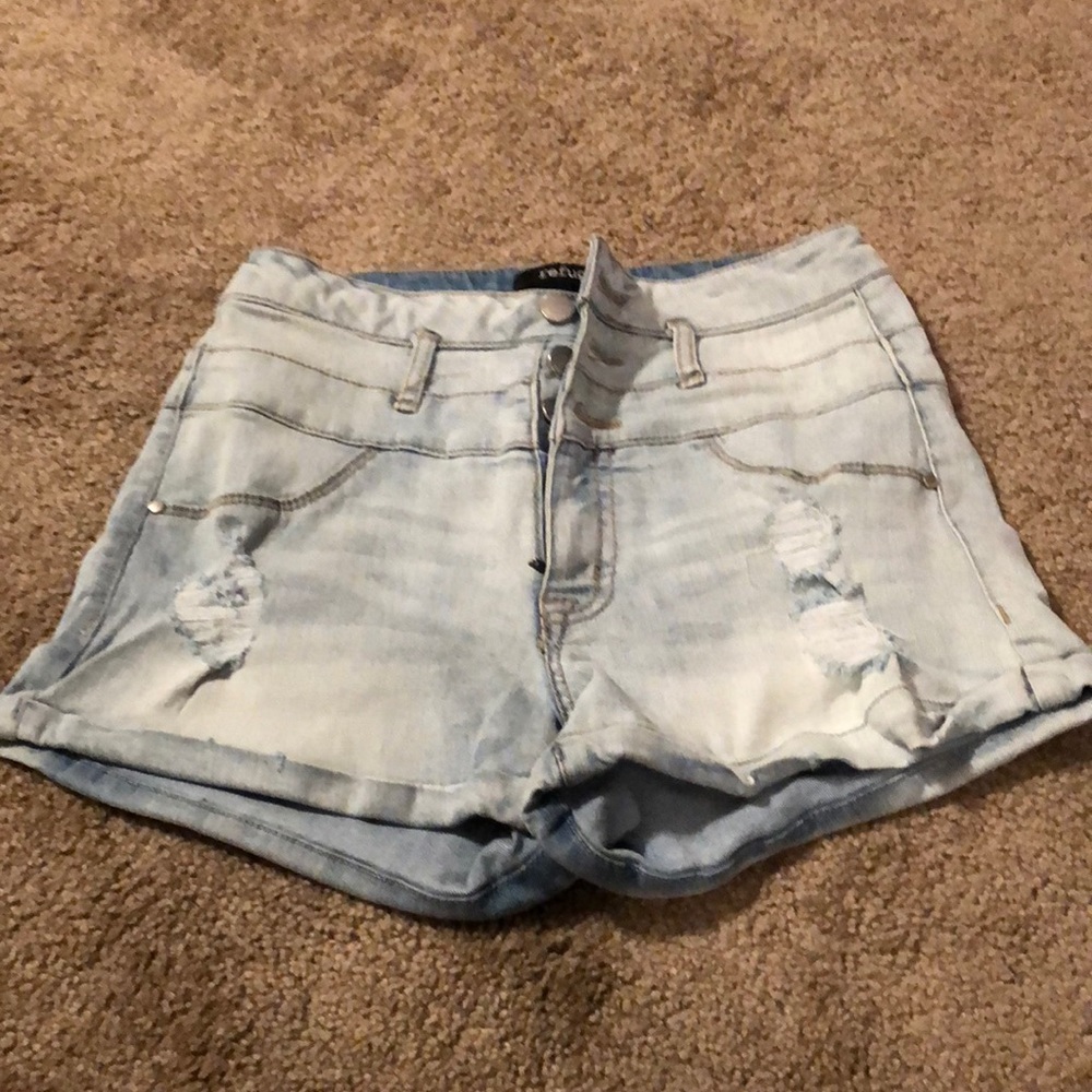 Blue jean shorts